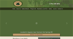 Desktop Screenshot of blackberrylanebandb.com